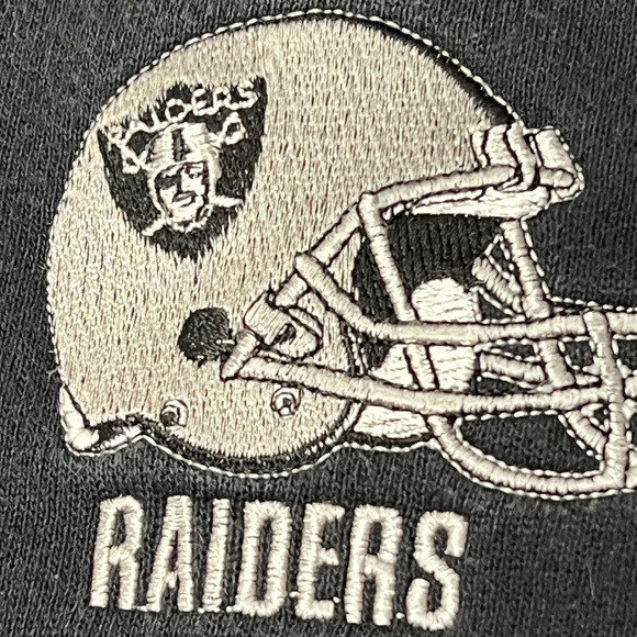 Oakland Raiders Vintage 1990s NFL Football Stitched Pullover Crewneck Sweatshirt - Picture 3 of 4